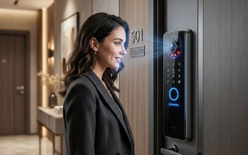 LẮP ĐẶT HỆ THỐNG KHÓA VÂN TAY FACE ID CHO CHUNG CƯ CAO CẤP HÀ NỘI