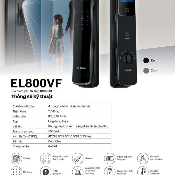 Khóa thông minh Bosch EL800VF